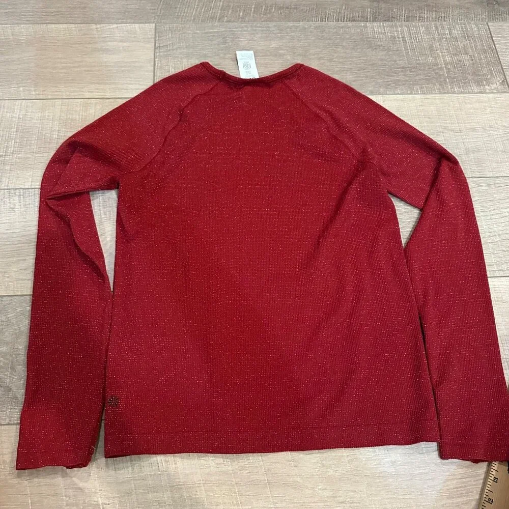 ATHLETA GIRL RED LONG SLEEVE SHIRT XXL 16